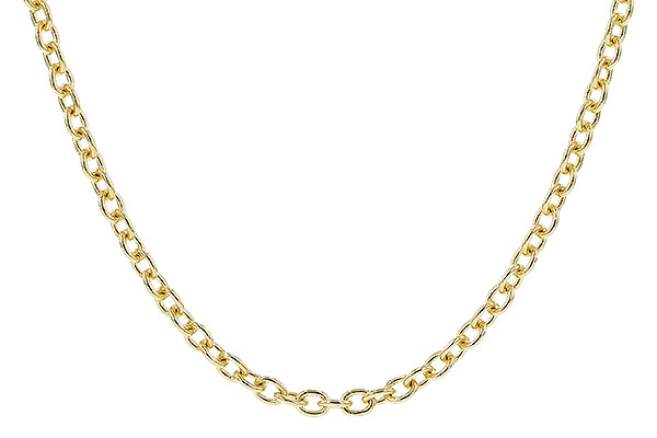 A310-88853: CABLE CHAIN (24", 1.3MM, 14KT, LOBSTER CLASP)