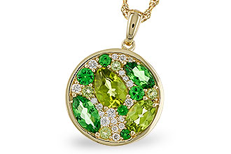B311-77026: NECK 2.20 TW SEMI-PRECIOUS (TSAV, PER) 2.37 TGW