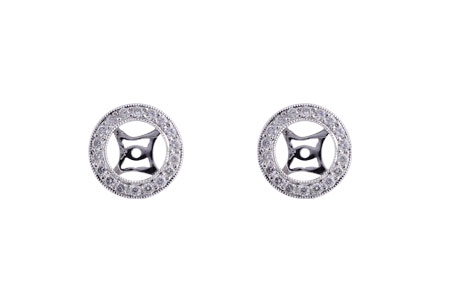C220-87935: EARRING JACKET .32 TW (FOR 1.50-2.00 CT TW STUDS)