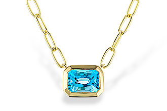 D311-78898: NECKLACE 1.20 SWISS BLUE TOPAZ (18")