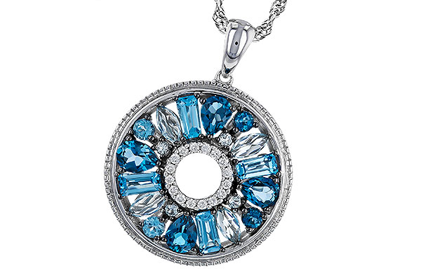 E311-77035: NECKLACE 1.67 BLUE TOPAZ 1.72 TGW