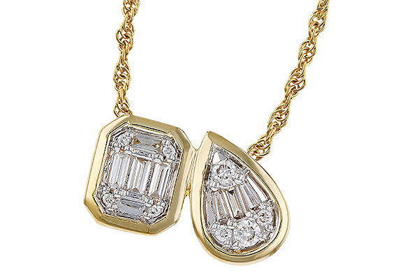 E311-80698: NECKLACE .17 BAG .25 TW