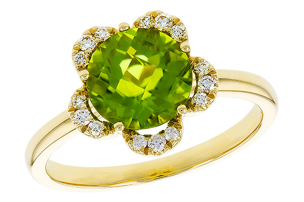 E311-81562: LDS RG 2.16 PERIDOT 2.28 TGW (8MM RD)