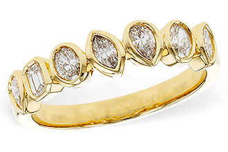 H311-79816: LDS DIA WED RG .62 TW FANCY CUT DIAS