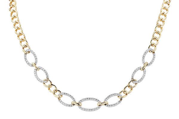 K310-84316: NECKLACE 1.12 TW (17")(INCLUDES BAR LINKS)
