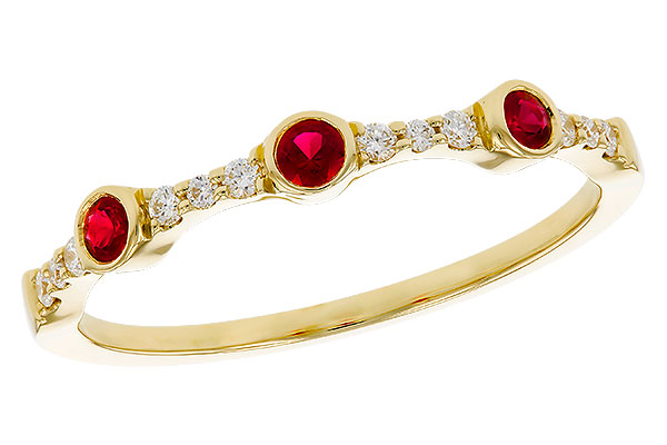 L311-76143: LDS WED RG .15 RUBY .24 TGW