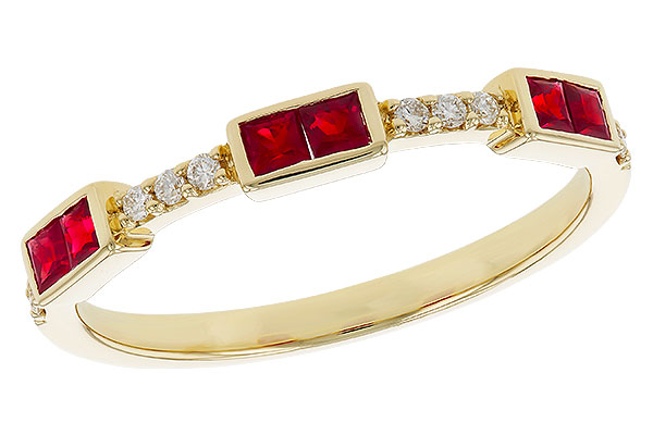 L311-77916: LDS WED RG .34 RUBY .41 TGW