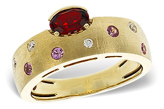 L311-79798: LDS RG .58 MULTI CLR (GAR & PINK SAPP) .66 TGW