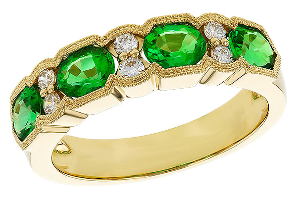 L311-80707: LDS WED RG 1.20 EMERALD 1.38 TGW (5x4MM EMER)