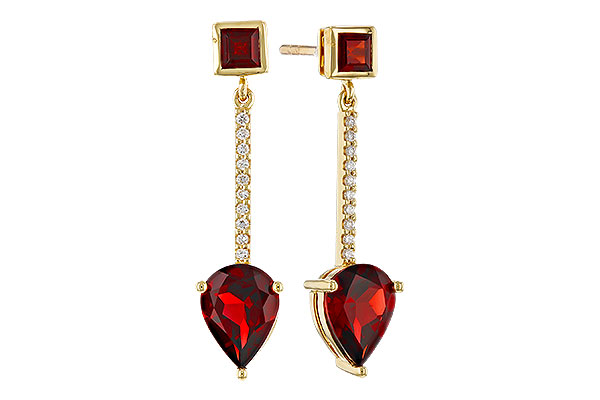 M311-75198: EARRINGS 2.70 TW GARNET 2.77 TGW