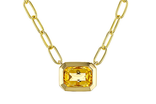 M311-78889: NECKLACE .86 CITRINE (18")